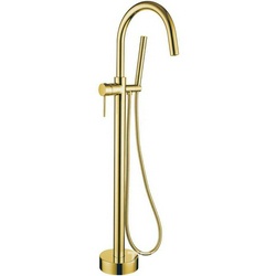 Смеситель напольный Boheme 469-G (219) UNO Gold высота 105 см, для ванны с душем, цв. золото, ZZ