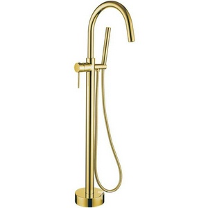 Смеситель напольный Boheme 469-G (219)  Gold высота 105 см, для ванны с душем, цв. золото, ZZ Boheme UNO 469-G (219)