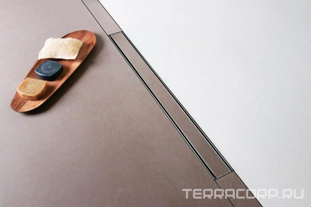 Душевой трап Berges B1 Keramik 091019, 80 см, выпуск: вертикальный, нержавеющая сталь, решетка хром, ZZ Berges Универсал 091019