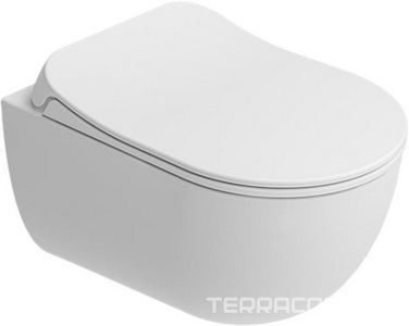 Унитаз подвесной c крышкой-сиденьем микролифт, безободковый, цвет белый Zero 2.0 Kale Zeus 310201100 / 310200100337+310200700043(7111863800)