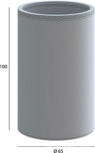 Стакан подвесной UNO Nikel Brush, цв. брашированная сталь, ZZ Boheme q 10974-NB