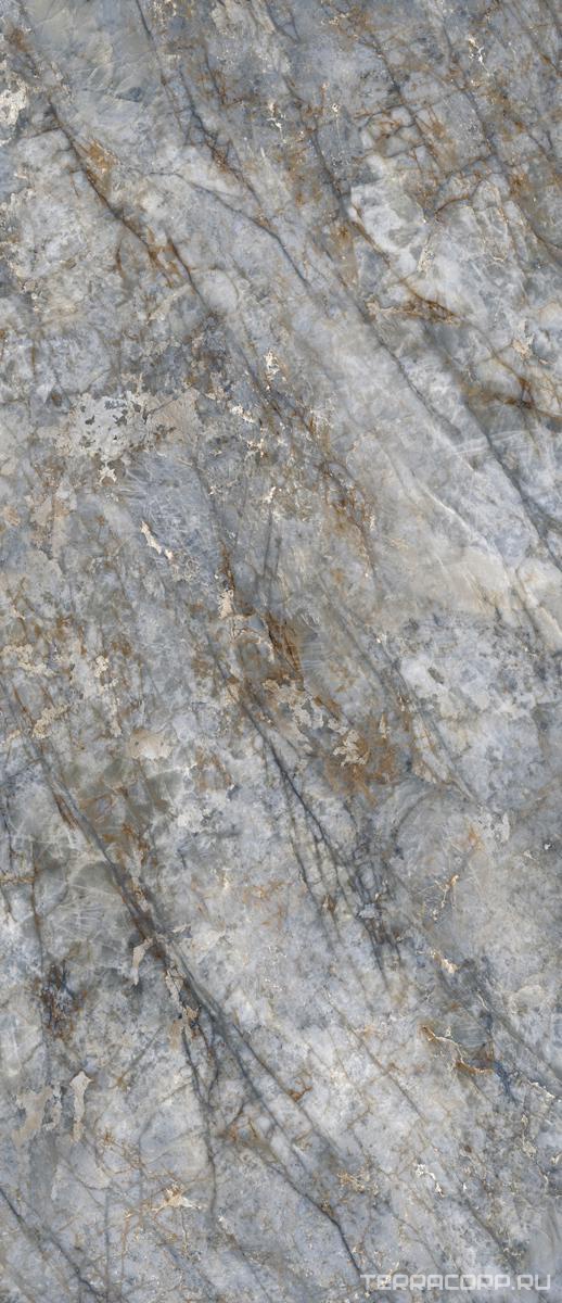 Керамогранит Emil Ceramica Tele Di Marmo Revolution Blu Ande Lap 6.5 mm 120x278 Серый, фото 7