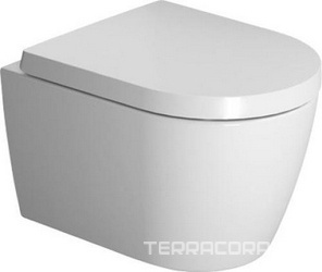Комплект: унитаз подвесной, безободковый, 360х480мм, арт.2530090000 + сиденье с микролифтом арт.0020190000, крепёж в компл., ME by Starck ZZ