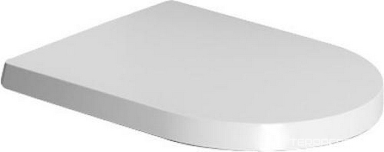 Комплект: унитаз подвесной, безободковый, 360х480мм, арт.2530090000 + сиденье с микролифтом арт.0020190000, крепёж в компл.,  ZZ Duravit ME by Starck 45300900A1   (АКЦИЯ)