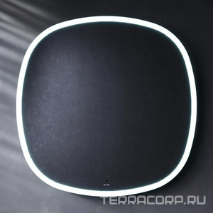 Зеркало Func с контурной LED-подсветкой, ИК- сенсором, квадратное с окрыглыми краями,80 см AMPM FUNC M8FMOX0801WGS