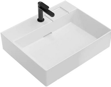 Раковина мебельная 60 см, для тумбы "LOGICA", с 1 отверстием под смеситель, без слива перелива, цвет белый Kerama Marazzi  LO.wb.60.1