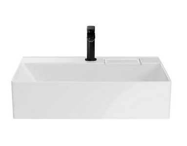 Раковина мебельная 60 см, для тумбы "LOGICA", с 1 отверстием под смеситель, без слива перелива, цвет белый Kerama Marazzi  LO.wb.60.1