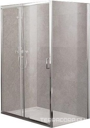 Душевой уголок 1200х800хh1900мм, прямоуг, правый/левый, (стекло матовое 5мм, фурнит.цв.хром), Unique ZZ