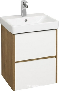 Тумба подвесная AQUATON  45,43x43x51, дуб рустикальный, 2 ящика, БЕЗ раковины арт. 1WH501630, цв. свет дерево, ZZ Aquaton Сканди 1A251601SDZ90