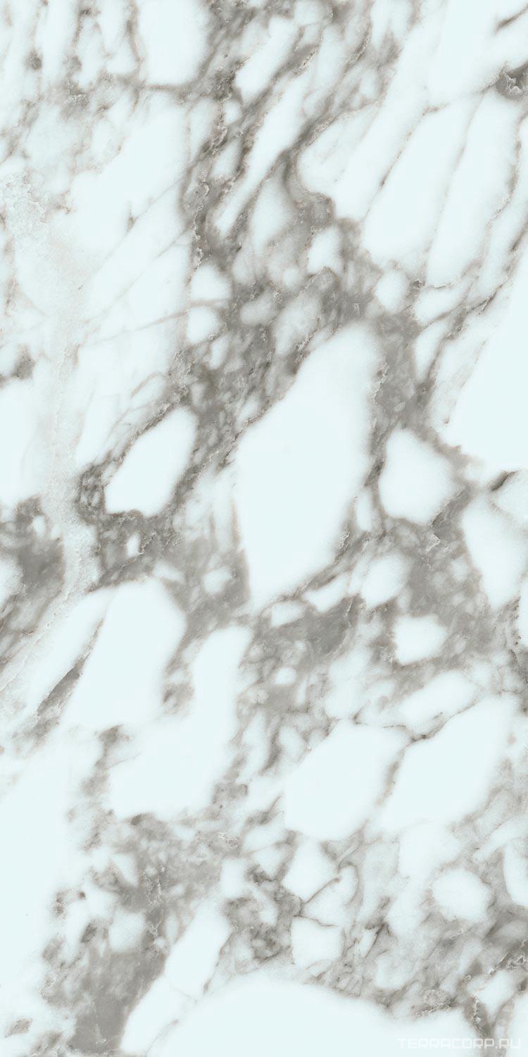Керамогранит Pamesa Arabescato Rain Pearl Luxglass 60x120 XX Белый, фото 4