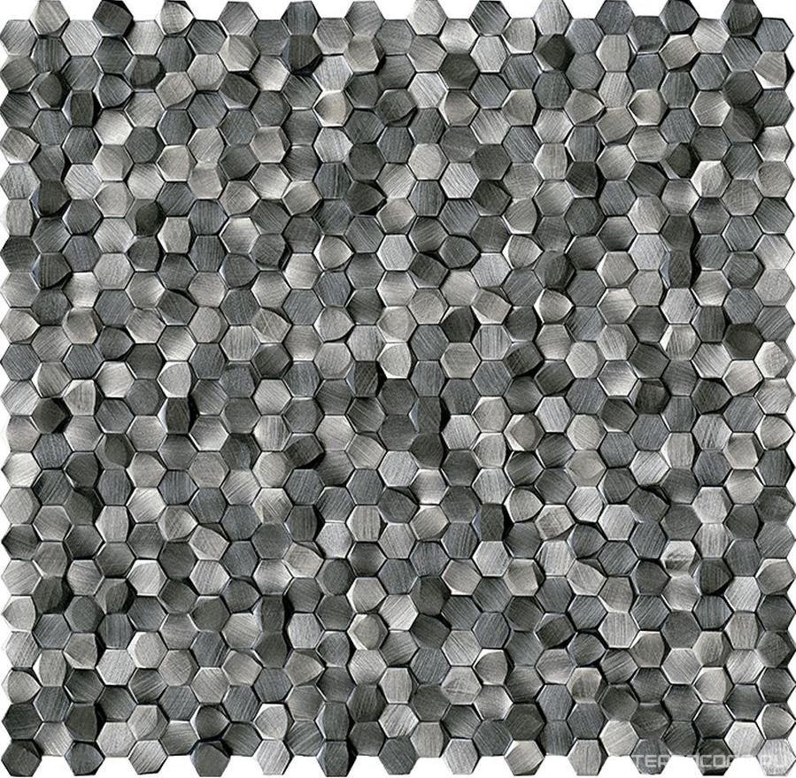 Мозаика Спектр-М Микс Мозаика из металла на сетке А10-176 29.8x30.8 Комбинированный, фото 3