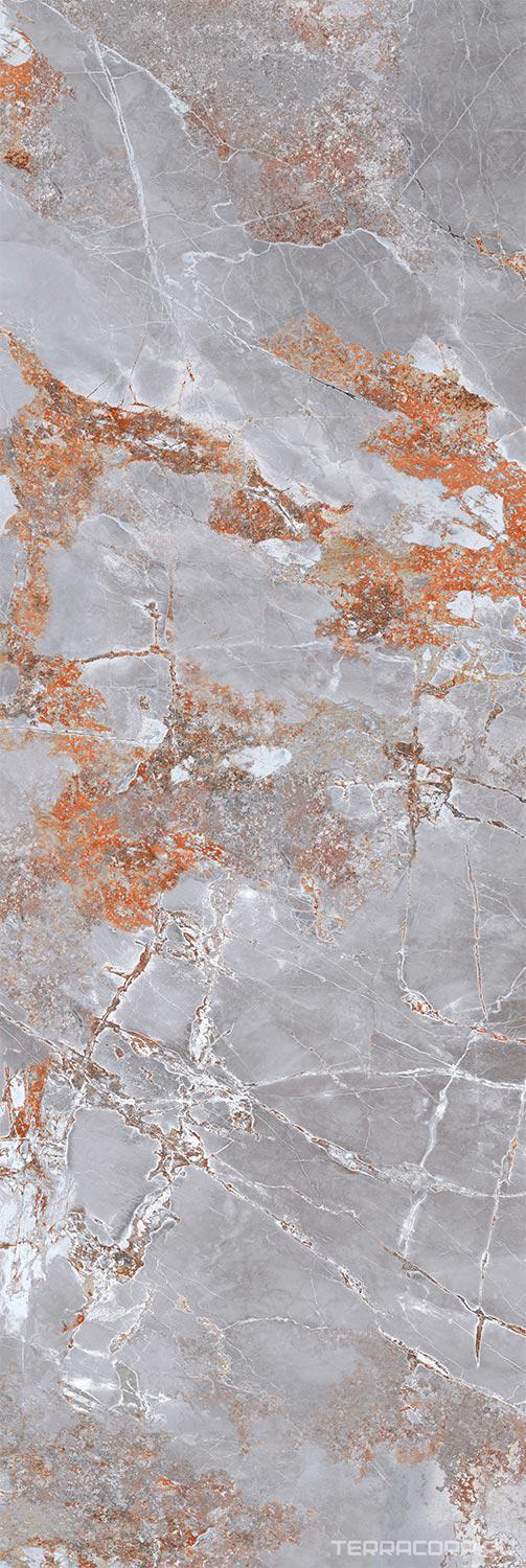 Керамогранит Kalesinterflex Marbles Marmo Metallo 5.5 mm KL 100x300 Серый, фото 7