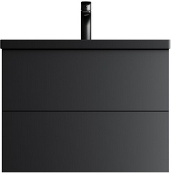 Тумба подвесная под раковину 75 AM.PM Gem M90FHX07522BM 2 ящика черная ZZ