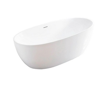 Ванна 1860х885хh605мм, отдельностоящая, интегрир.слив перелив, д/к цв.хром в компл.,(акрил цв.белый), Vincea ZZ Vincea Ванны VBT-405-1860