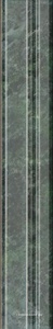 Керамическая плитка Kerama Marazzi Серенада Бордюр  зелёный глянцевый обрезной 5х30 Зеленый 