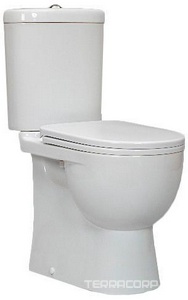 АКЦИЯ  Чаша унитаза "Art" (2-ой сорт),  пластиковая крышка в комплекте, без бачка ZZ Sanita Luxe Art luxe WC/Art/1-P/WHT.G/S2