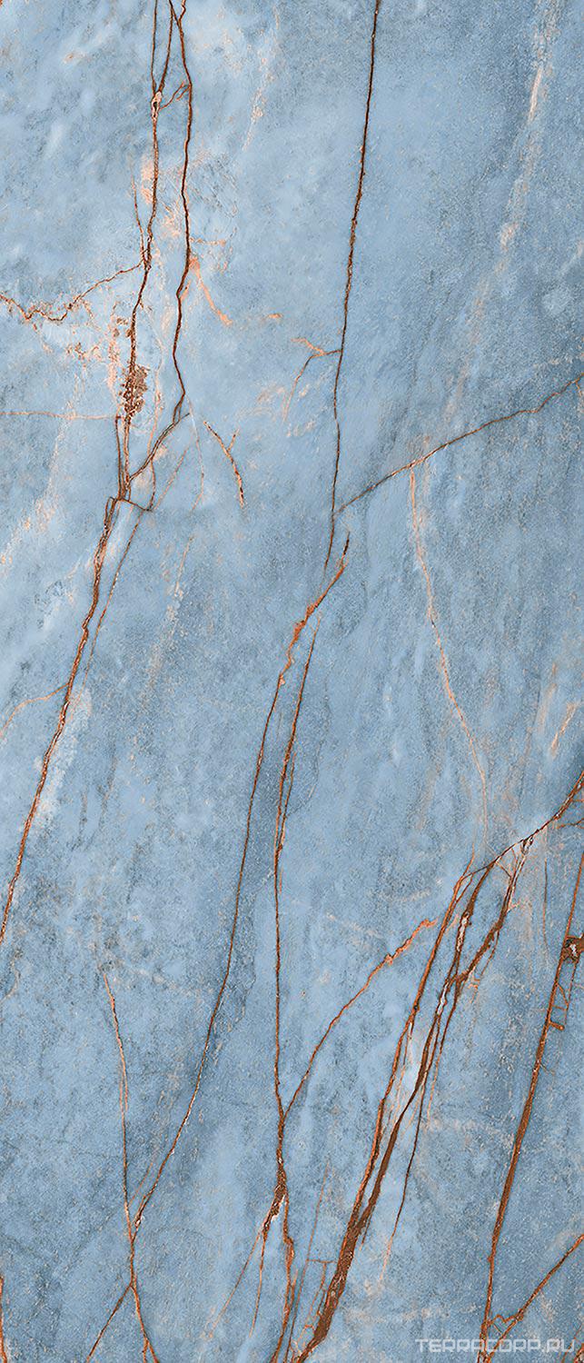 Керамогранит Florim Magnum Heritage Luxe Heritage Azure Glossy 120x280 Голубой, фото 4