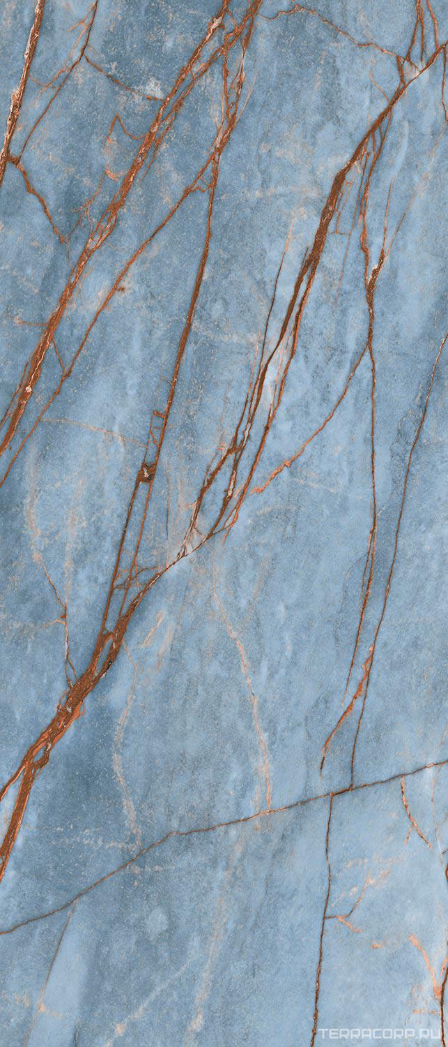 Керамогранит Florim Magnum Heritage Luxe Heritage Azure Glossy 120x280 Голубой, фото 6