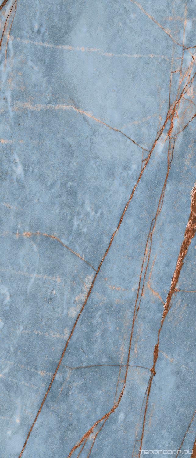Керамогранит Florim Magnum Heritage Luxe Heritage Azure Glossy 120x280 Голубой, фото 5