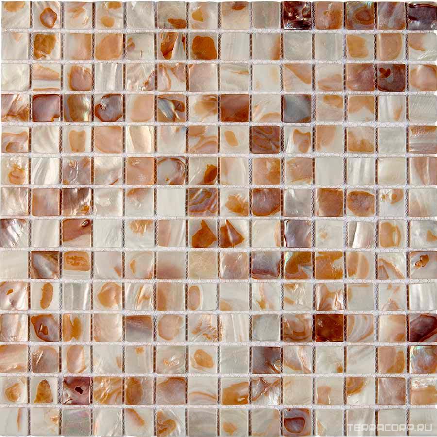 Мозаика Мастера Керамики Glass 701 из натурального перламутра (чип 20x20) 30,5х30,5 n/a, фото 3