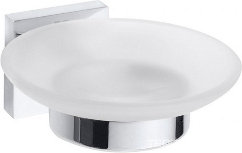 Мыльница стеклянная 110x55x110мм(цв. хром) ZZ Bemeta Beta 132108042