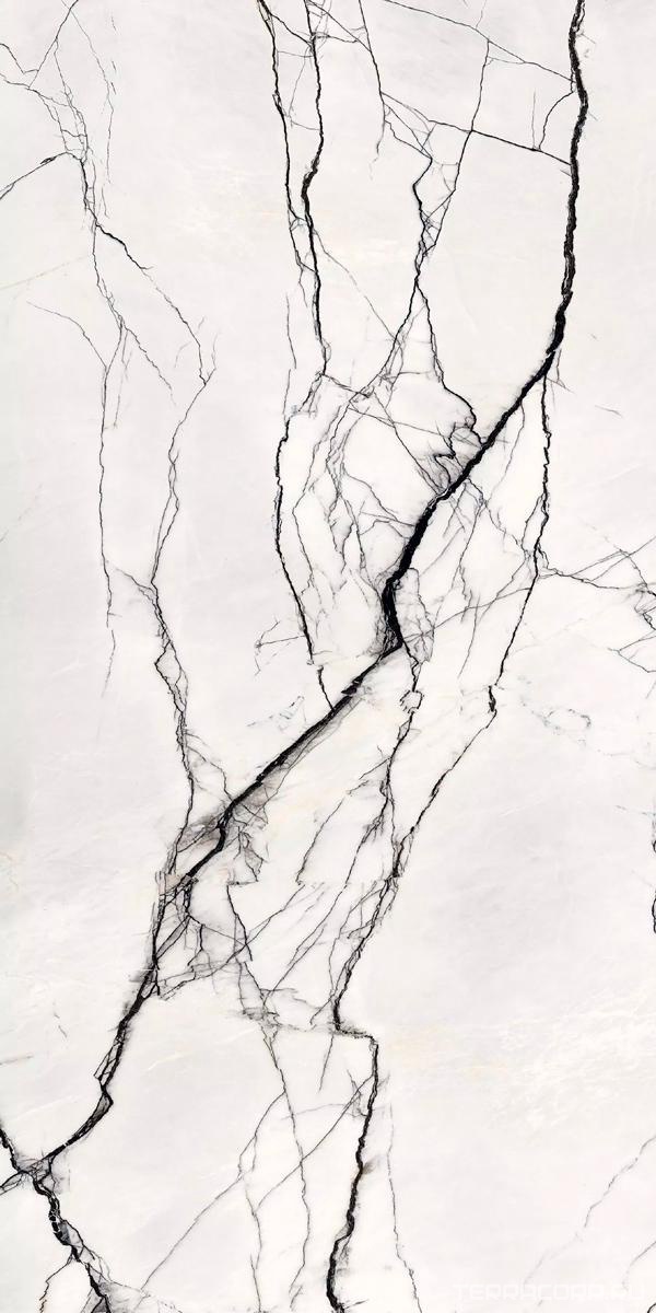 Керамогранит Florim Magnum B&W Marble White Breach Naturale 160x320 Белый, фото 6