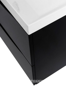 База под раковину подвесная с двумя выкатными ящиками, 600х450х500мм, (цв.Nero Lucido),  ZZ BelBagno Marino MARINO-600-2C-SO-NL