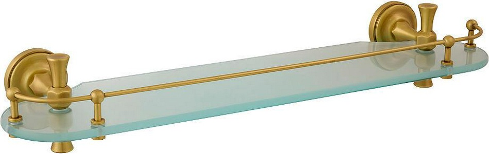 Полка 50см, (цв.бронза / стекло матовое),  ZZ Migliore Fortuna 27668