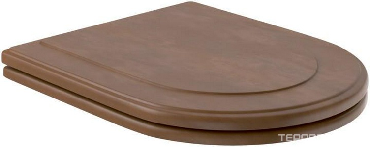 Сиденье для унитаза, (массив березы, тонированный под орех, крепления из нержавеющей стали),  ZZ Villeroy & Boch Hommage 99266100
