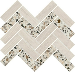 Декор Монтиони мозаичный миндальный 34x35.5