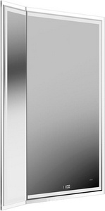 Зеркало  M 65, c LED с поворотной дверцей, функцией антизапотевание и часами, белый глянцевый, ZZ Kerama Marazzi TECNO TE.M.mi.65