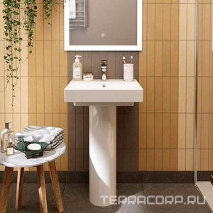Раковина 50 см мебельная/подвесная, белый глянец Kerama Marazzi PRO PROR.wb.50/PRO.wb.50