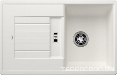 Мойка кухонная Blanco Zia 45 S белый| 50x78x19