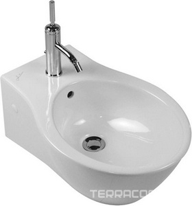 Биде подвесное 550х368мм, 1 отв. д/смес.,  KL Hatria Nido YXNI