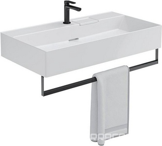 Раковина мебельная/подвесная 90 см, для тумбы "LOGICA", со скрытым сливом-переливом, цвет белый Kerama Marazzi  LO.wb.90.1