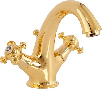 Смеситель для раковины, с д/к, (цв.золото),  ZZ Migliore Prestige 31601