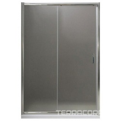 Дверь для душа, в нишу 1500хh1850мм, раздвижная, 1 дверь, 1 неподв.секция, правая/левая, (стекло прозрачн.5мм, фурн.цв.хром), Uno ZZ