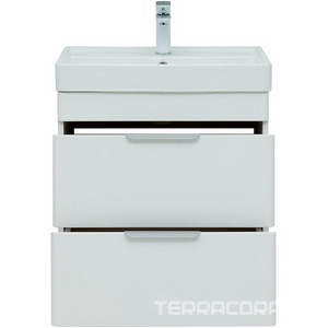 Тумба подвесная 60 см, 2 ящика, без раковины  (301803), цв. белый Aquanet Ирис 310144