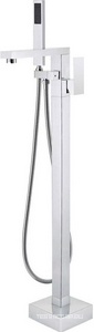 Смеситель для ванны/душа напольный, душевой гарнитур в комплекте, цв. хром D&K baciano DA1516001