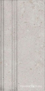Керамическая плитка Kerama Marazzi Риккарди Плинтус  серый светлый матовый обрезной 20x40 Серый 