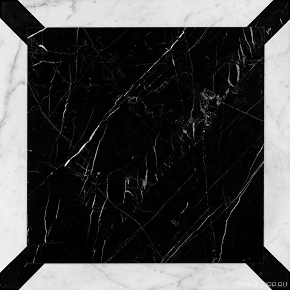 Керамогранит Devon & Devon Presti PAV.Marmo-ge 7/Nero/Bianco ZZ60x60 Комбинированный, фото 3