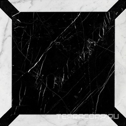 PAV.Marmo-Prestige 7/Nero/Bianco ZZ|60x60