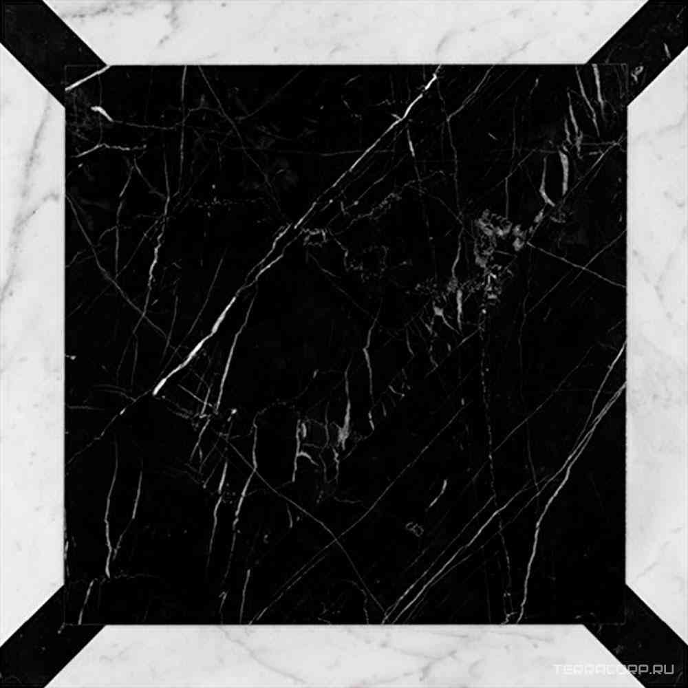 PAV.Marmo-Prestige 7/Nero/Bianco ZZ|60x60