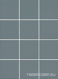 Керамогранит Kerama Marazzi Агуста  синий матовый 30х40 из 12 частей 9,8x9,8 Синий 