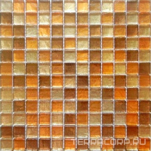 Мозаика Спектр-М Микс стекло Мозаика из стекла на сетке S10-007 30x30 Комбинированный 