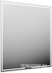 Зеркало с подсветкой 80*80 см, прямоугольное, со встроенным диммером