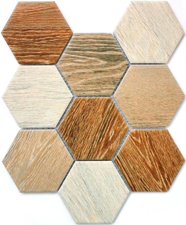 Мозаика Bonaparte Мозаика керамогранитная Wood comb (95x110x6) 29,5x25,6 Комбинированный, фото 3