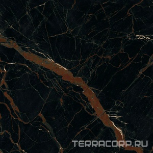 Керамогранит AtlasConcorde Россия FORTE DEI MARMI F.d.M. Ombra di Carav. 80x80 Lapp/Ф.Д.М. Омбра Ди Карав. 80Х80 Лап Черный 