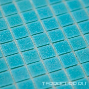 Мозаика Bonaparte Мозаика стеклянная Simple Blue (на бумаге) (20x21x4) 32,7x32,8 Комбинированный 