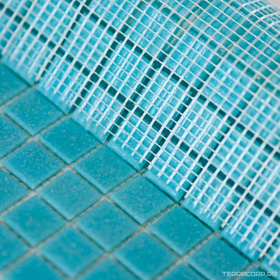 Мозаика Bonaparte Мозаика стеклянная Simple Blue (на бумаге) (20x21x4) 32,7x32,8 Комбинированный, фото 5